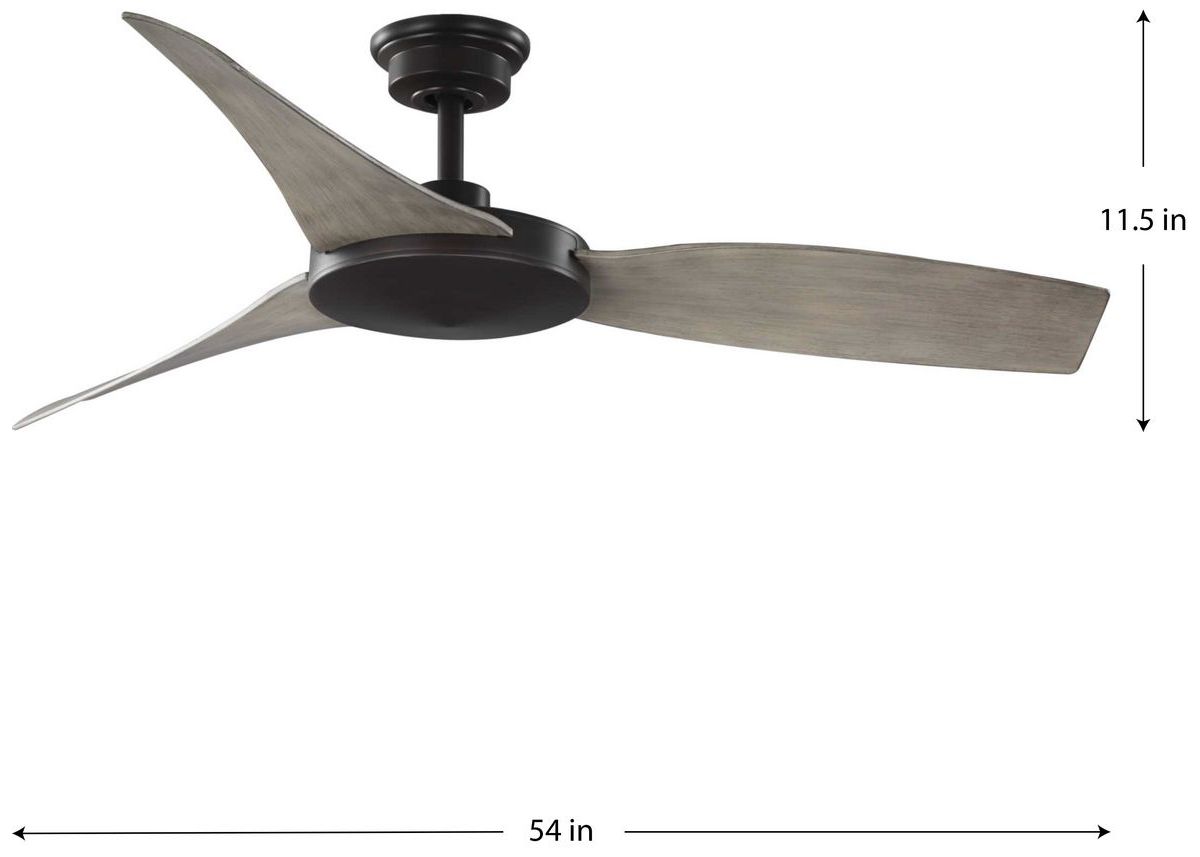Image 7 Spicer Collection 54" Three-Blade Indoor/Outdoor DC Motor Ceiling Fan more views