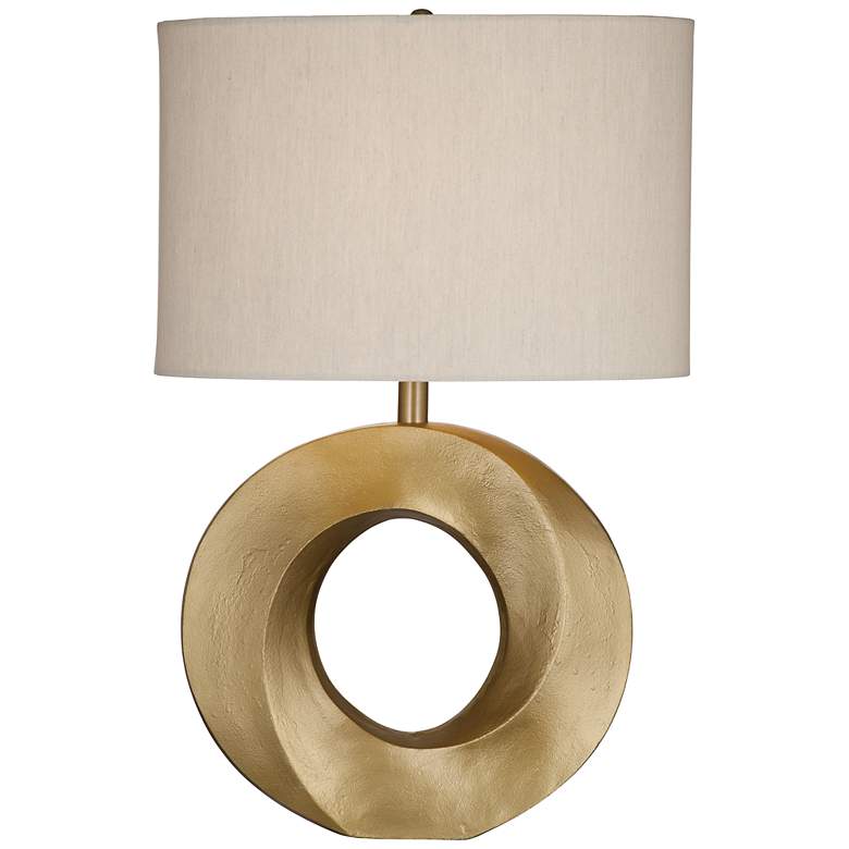 Image 2 Spin 25" Modern Styled Gold Table Lamp