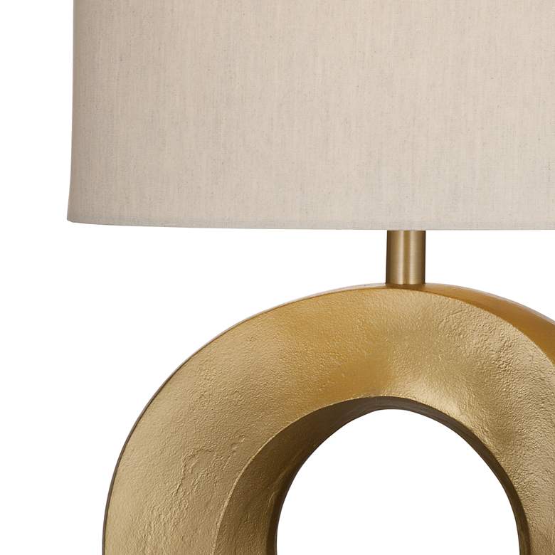 Image 4 Spin 25" Modern Styled Gold Table Lamp more views