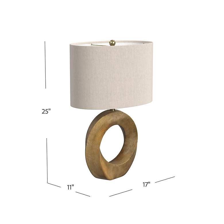 Image 5 Spin 25" Modern Styled Gold Table Lamp more views