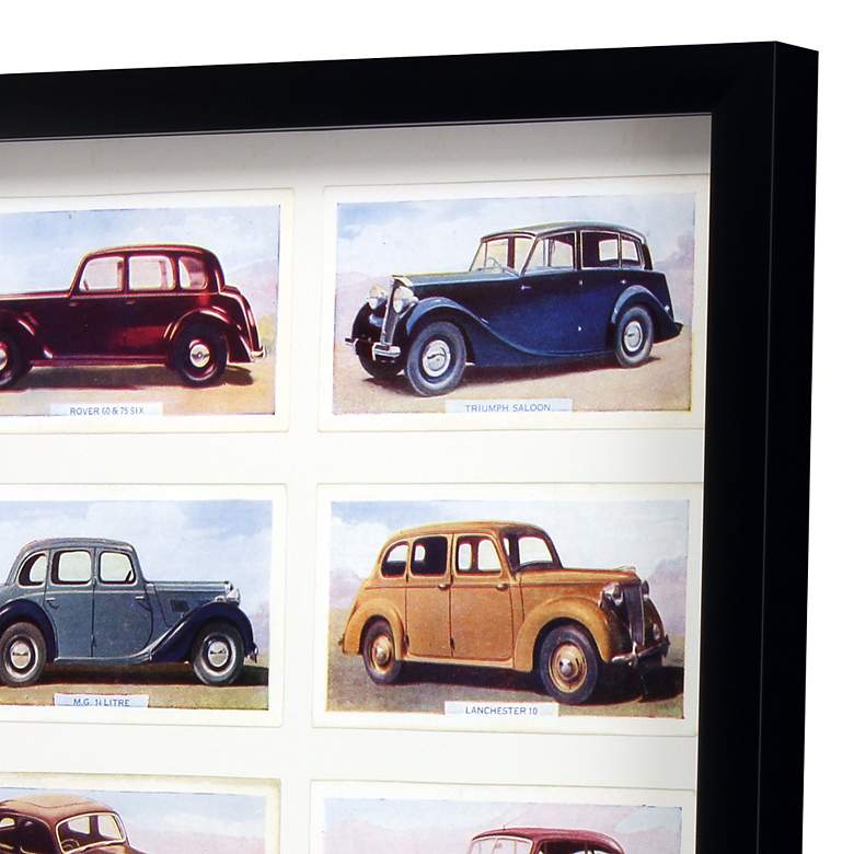 Image 2 Spin Vintage Motors 31 inch Wide Framed Giclee Wall Art more views