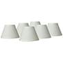1_Spingcrest Taya Cream Chandelier Lamp Shades 3.5x7x5 (Clip-On) Set of 6