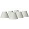 Spingcrest Taya Cream Chandelier Lamp Shades 3.5x7x5 (Clip-On) Set of 6