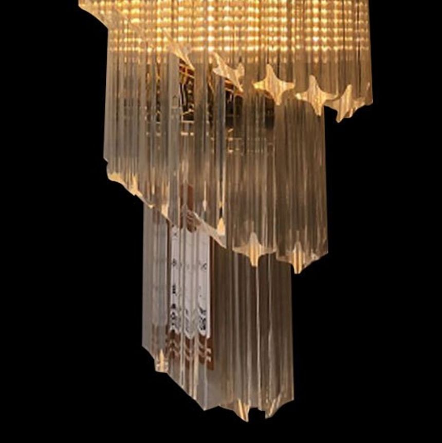 Image 2 Spiral 23 1/2" High Crystal 5-Light Wall Sconce more views