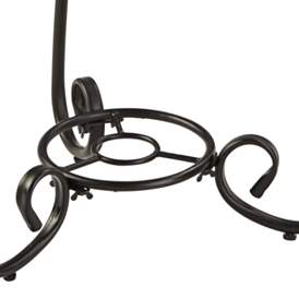 Image4 of Spiral Mosaic Black Iron Outdoor Accent Table more views