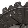 3_Spiral Shell 19" Wide Blue Metal Wall Decor more views
