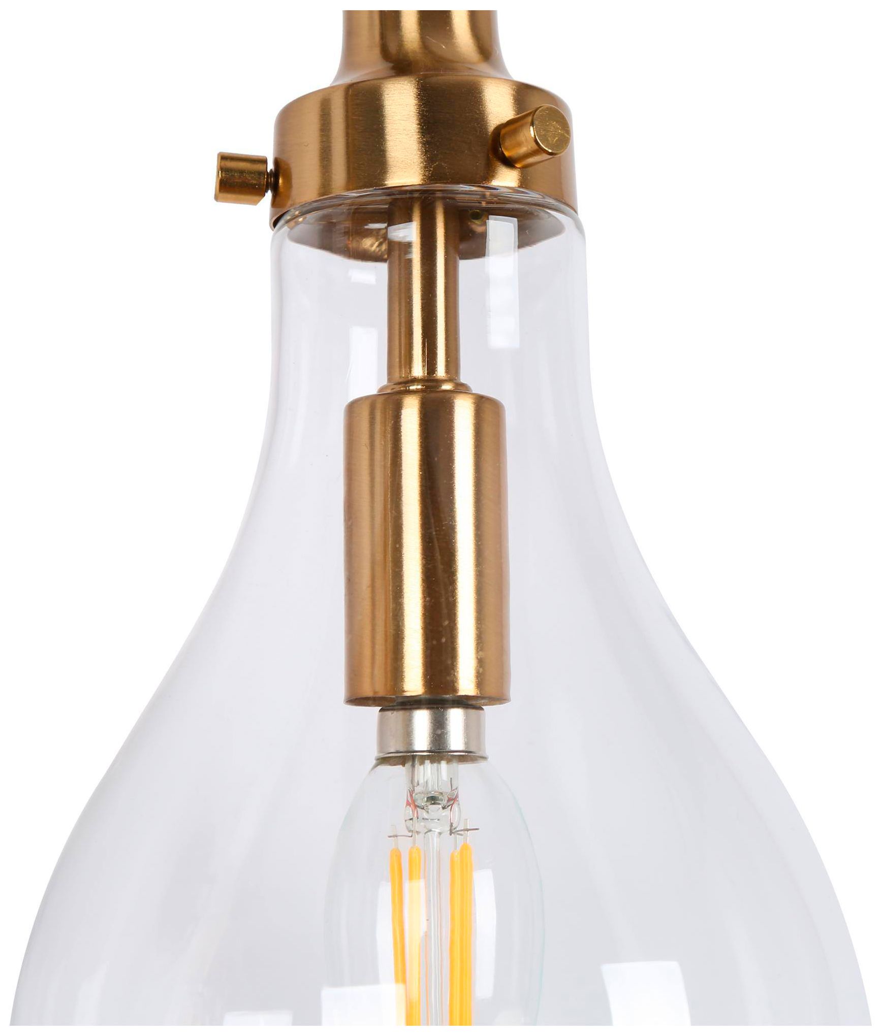 Image 5 Spire 28.3"W Brass Black 4-Light Teardrop Glass Bathroom Vanity Light more views