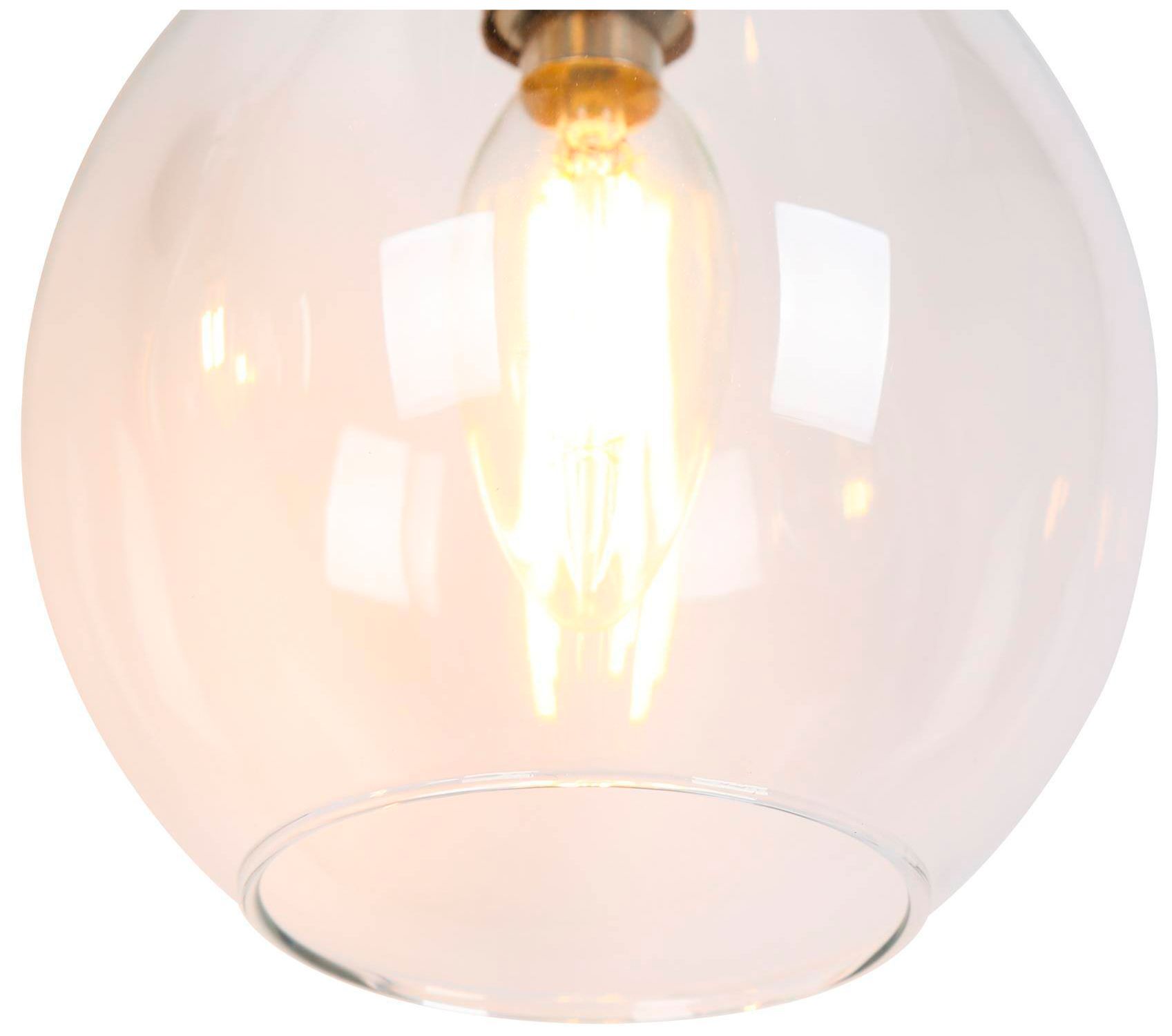 Image 6 Spire 28.3"W Brass Black 4-Light Teardrop Glass Bathroom Vanity Light more views