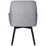 Spire Heather Gray Fabric Luxe Swivel Accent Chair in scene