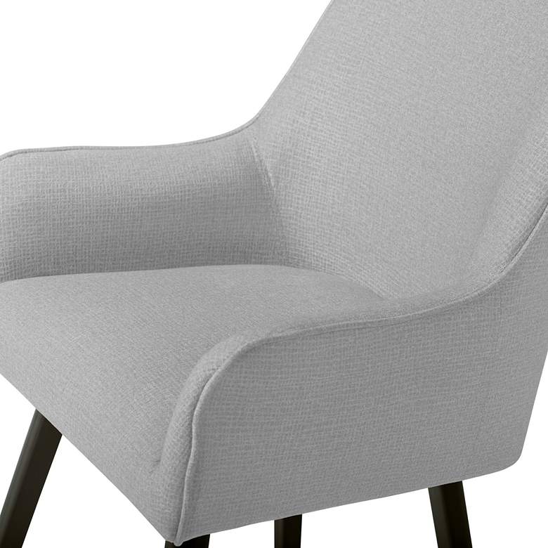 Image 3 Spire Heather Grey Fabric Luxe Swivel Accent Chair more views