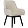 Spire Sand White Fabric Modern Swivel Task Chair