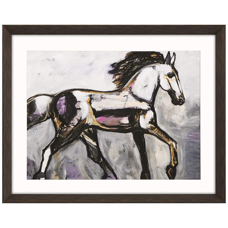 Image 3 Spirit Horse 50" Wide Rectangular Giclee Framed Wall Art