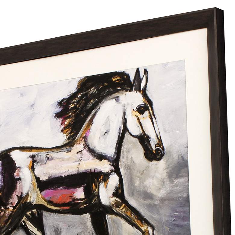 Image 4 Spirit Horse 50" Wide Rectangular Giclee Framed Wall Art more views