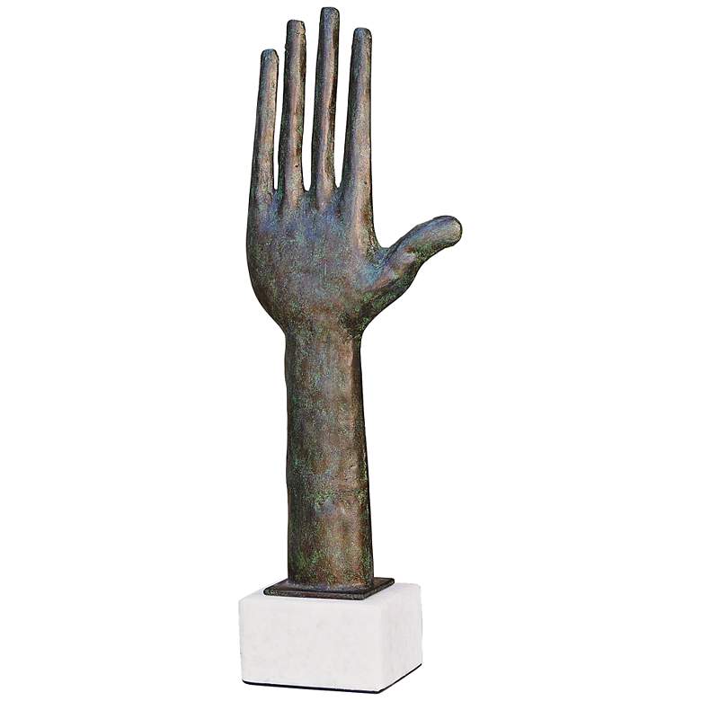 Image 1 Spirit Iron Hand 22 1/4" High Sculpture