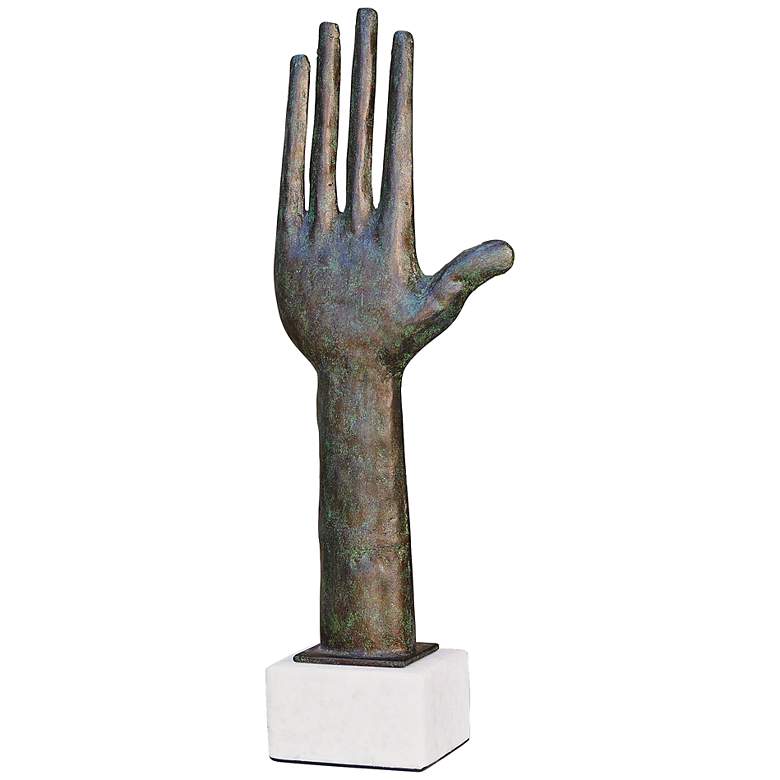 Image 1 Spirit Iron Hand 22 1/4 inch High Sculpture