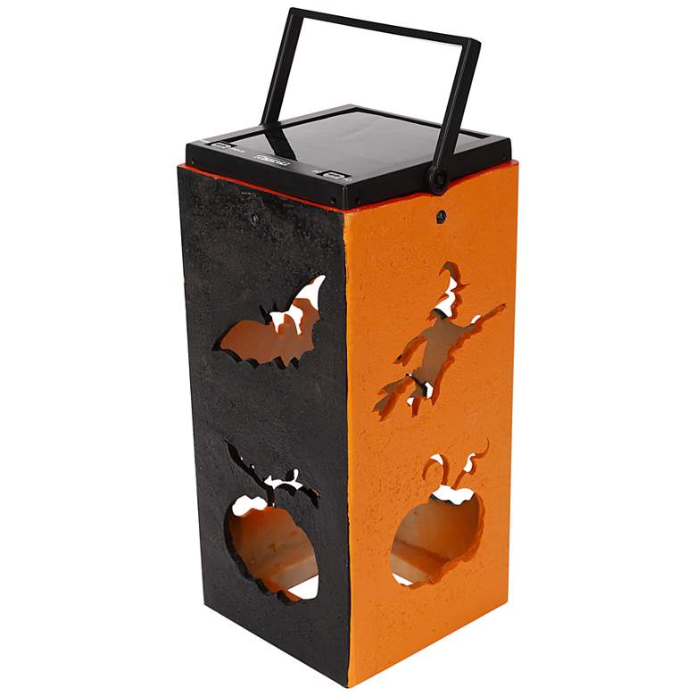 Image 1 Spirits 10 3/4" High Solar Powered Portable Halloween Lantern