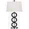 Spiro Brushed Steel and Walnut Table Lamp