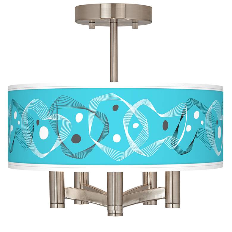 Image 1 Spirocraft Ava 5-Light Nickel Ceiling Light