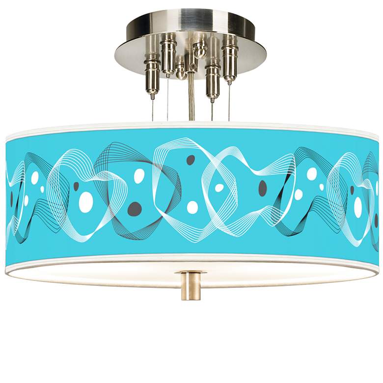 Spirocraft Giclee 14&quot; Wide Ceiling Light