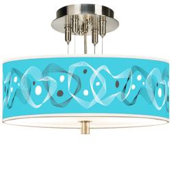 Spirocraft Giclee 14&quot; Wide Ceiling Light