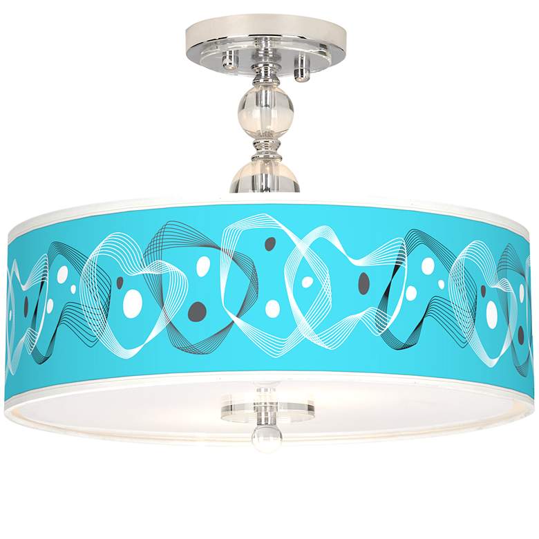 Image 1 Spirocraft Giclee 16" Wide Semi-Flush Ceiling Light