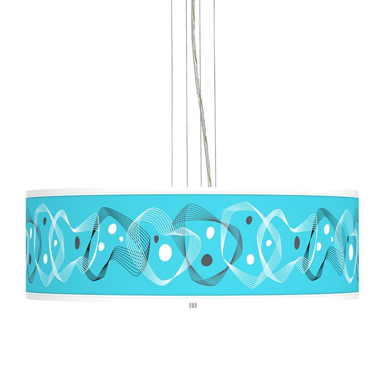 Image 1 Spirocraft Giclee 24 inch Wide 4-Light Pendant Chandelier