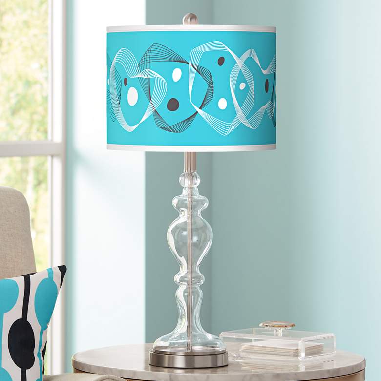 Image 1 Spirocraft Giclee Apothecary Clear Glass Table Lamp