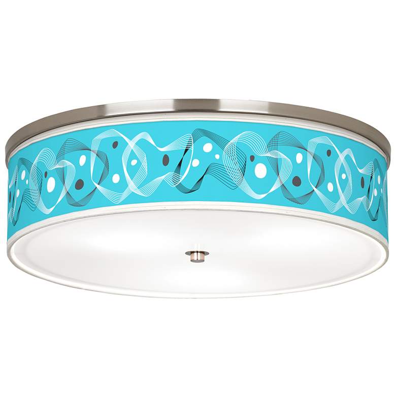 Image 1 Spirocraft Giclee Nickel 20 1/4" Wide Ceiling Light