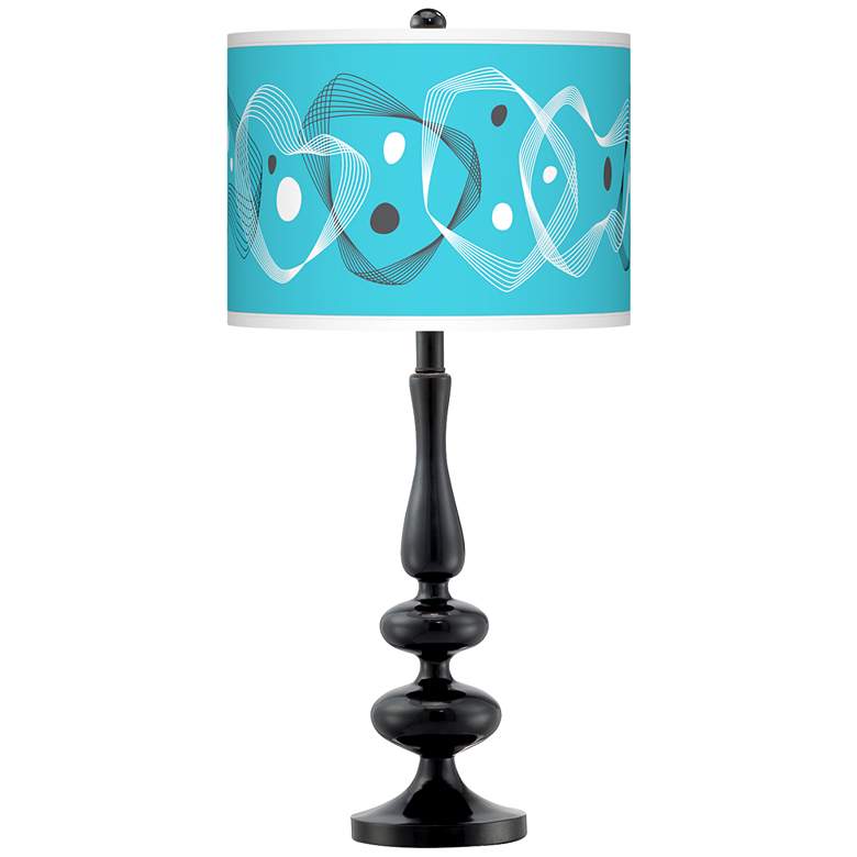 Image 1 Spirocraft Giclee Paley Black Table Lamp