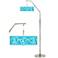 Spirocraft Giclee Shade Arc Floor Lamp