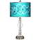 Spirocraft Silver Metallic Giclee Apothecary Glass Table Lamp