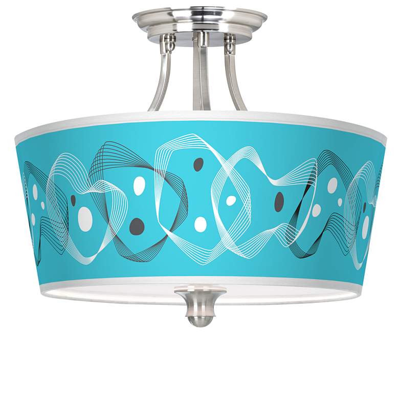 Image 1 Spirocraft Tapered Drum Giclee Ceiling Light