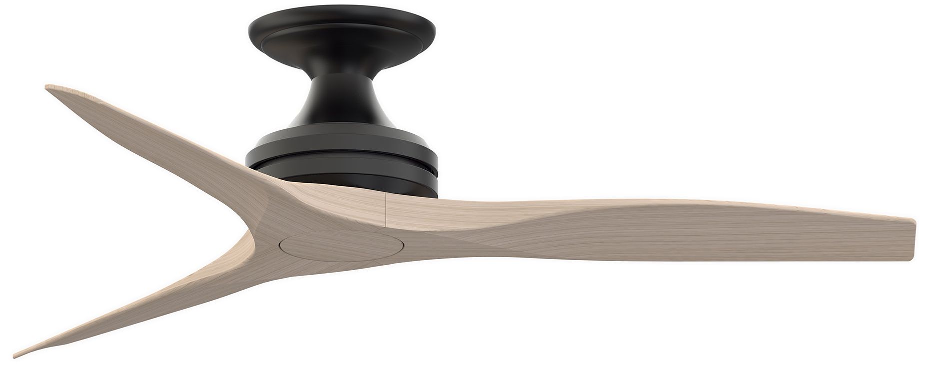 Spitfire 48 in Flush In/Out Fan - Black w/ Washed White Blades