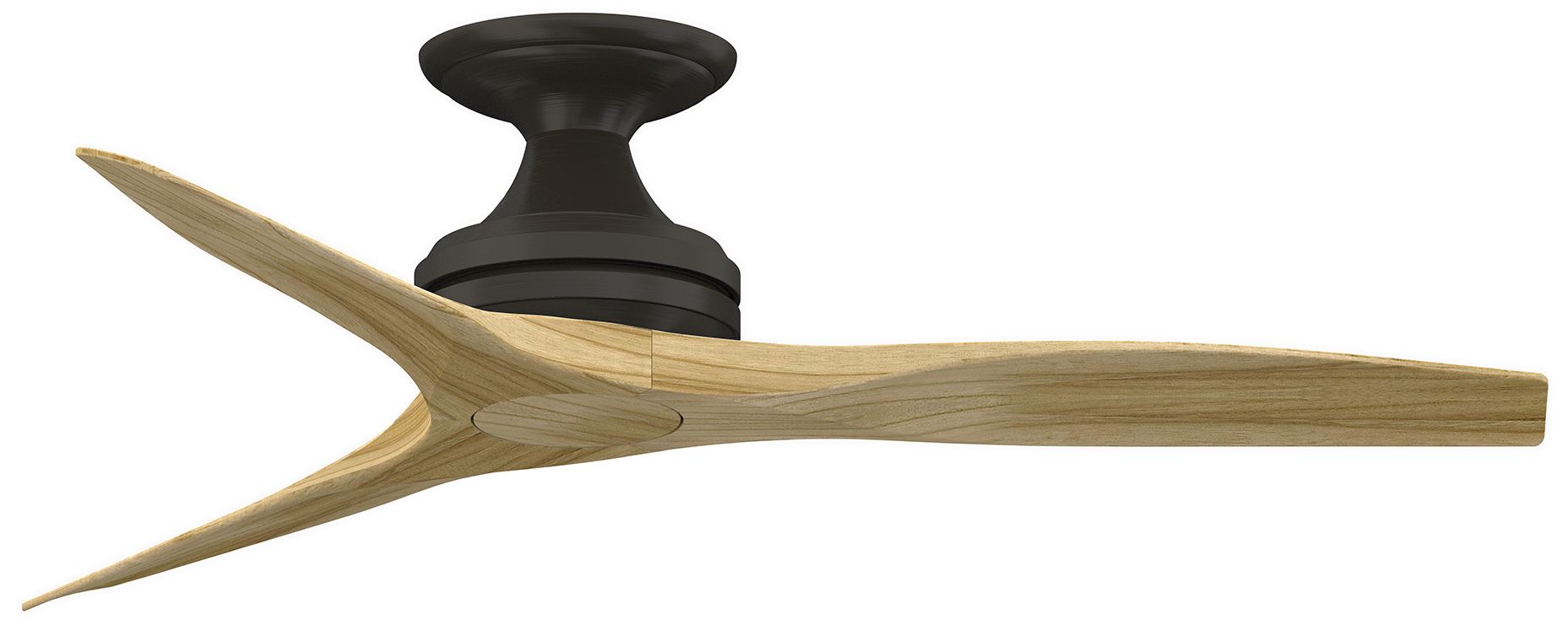 Spitfire 48 in Flush In/Out Fan - Dark Bronze w/ Natural Blades