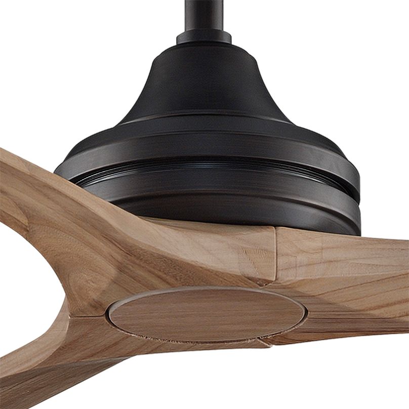 Image 3 Spitfire 60 in In/Out Fan - Dark Bronze w/ Natural Blades more views