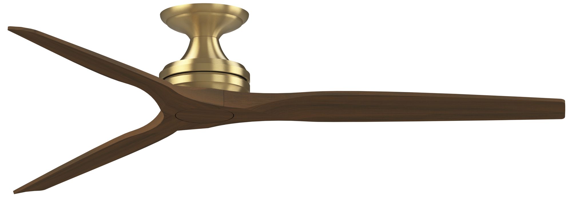 Spitfire DC Custom 64 in Flush In/Out Smart Fan - Br. Satin Brass