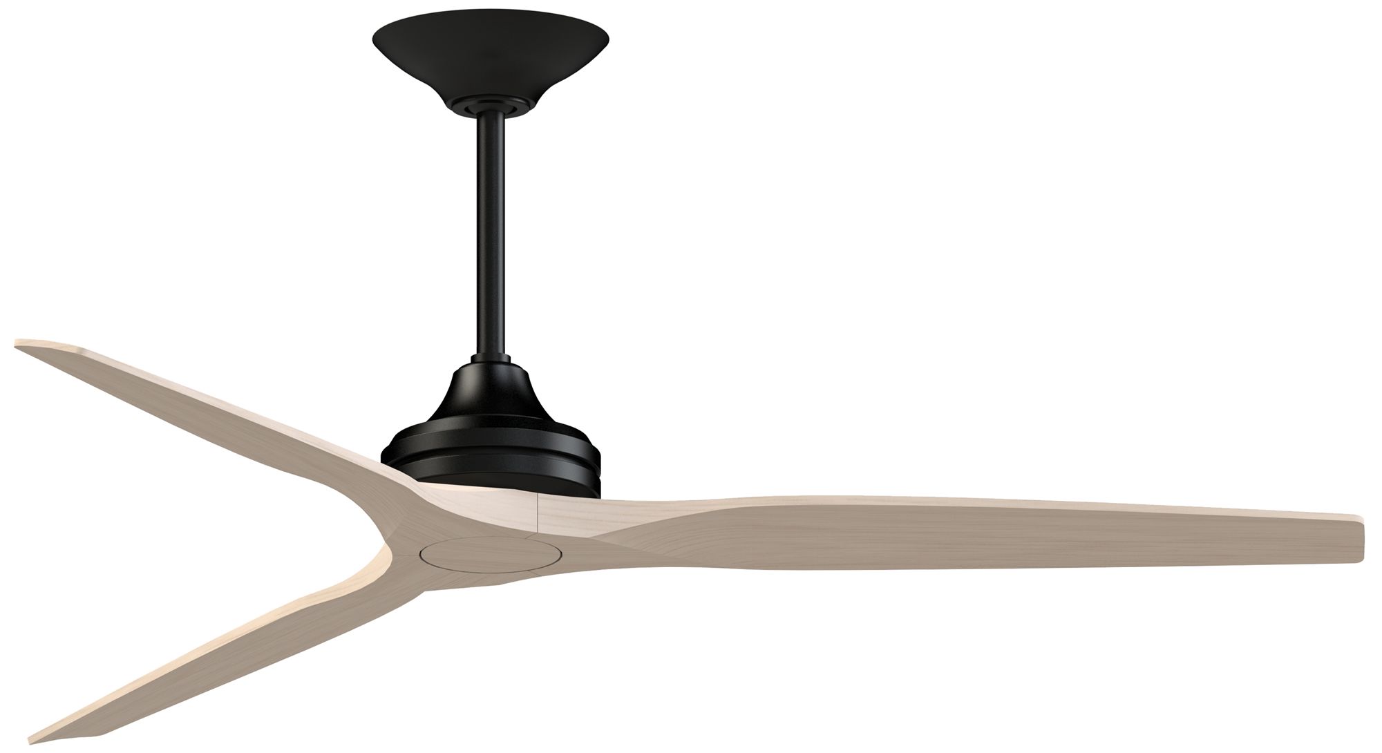 Spitfire DC Custom 64 in In/Out Smart Fan - Black w/ White Washed Blades