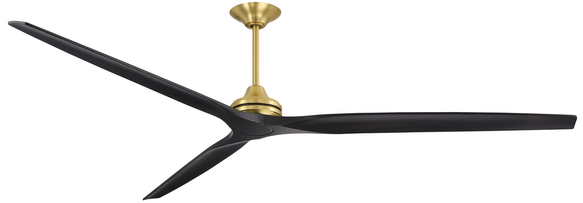 Spitfire DC Custom 96 in In/Out Smart Fan - Br. Satin Brass w/ Black Blades