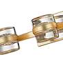 5_Splash 18 1/4" Wide Gold Leaf 3-Light LED Bath Light more views