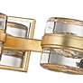 6_Splash 18 1/4" Wide Gold Leaf 3-Light LED Bath Light more views