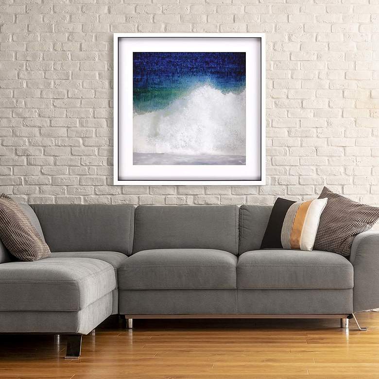 Image 1 Splash 42" Square Framed Shadow Box Giclee Wall Art