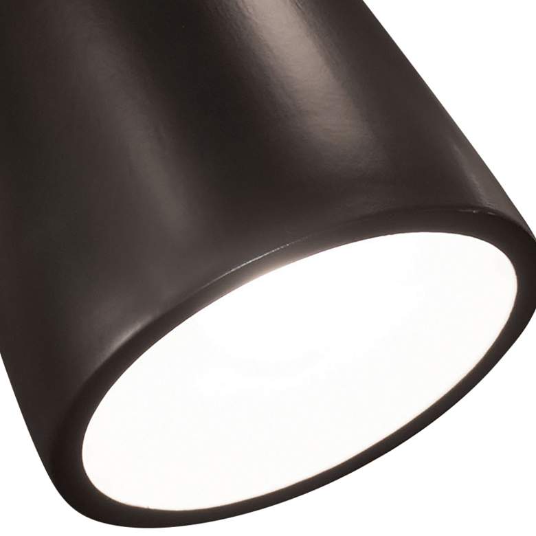Image 2 Splash Carbon Matte Black LED Outdoor Wall Sconce more views