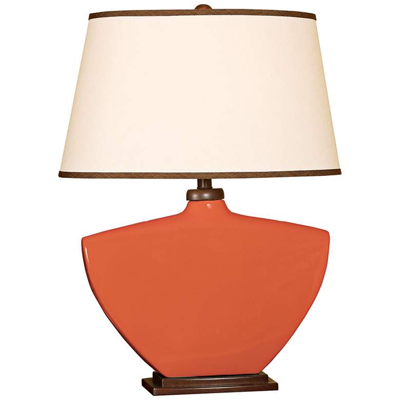 Image 1 Splash Collection Coral Curved Ceramic Table Lamp