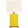 Splash Collection Mimosa Ceramic Rectangular Table Lamp