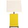 Splash Collection Mimosa Ceramic Rectangular Table Lamp