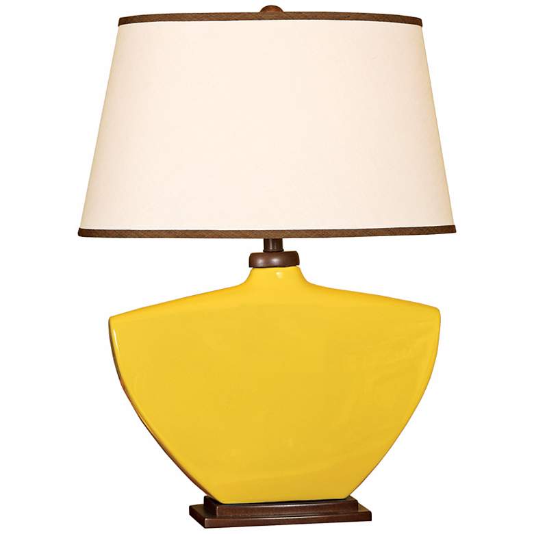 Image 1 Splash Collection Mimosa Curved Ceramic Table Lamp