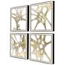 2_Splash of Gold I 22"W x 22"H Framed Art Set of 4 more views