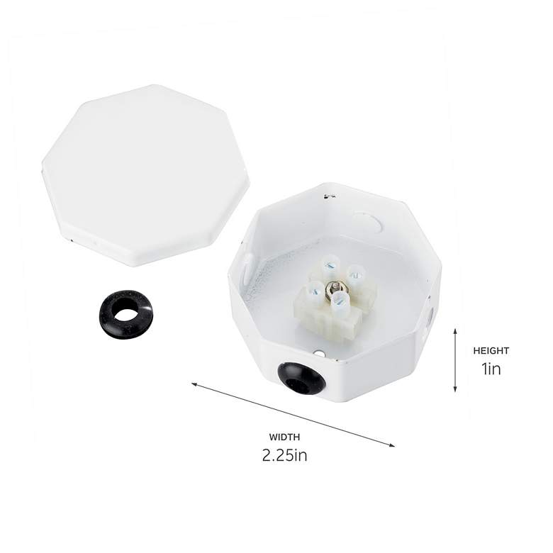 Light Splice Box Splice Box Assembly White - #14T09 | Lamps Plus