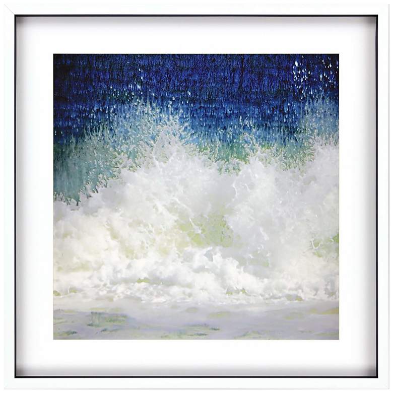 Image 2 Splish 42 inch Square Framed Shadow Box Giclee Wall Art