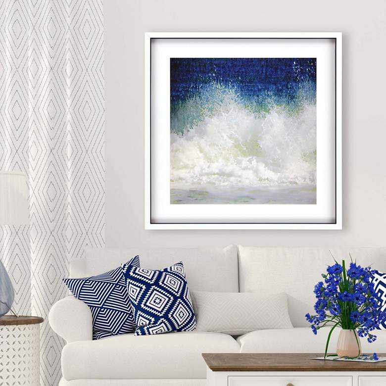 Image 1 Splish 42" Square Framed Shadow Box Giclee Wall Art